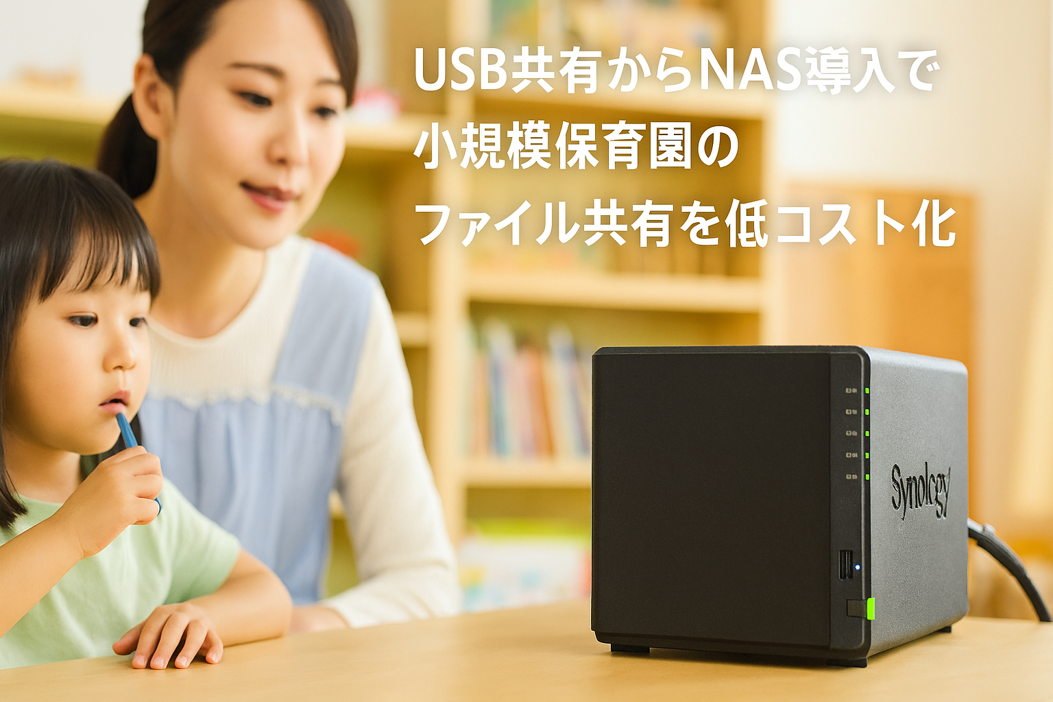 USBメモリ運用からNAS運用へ
