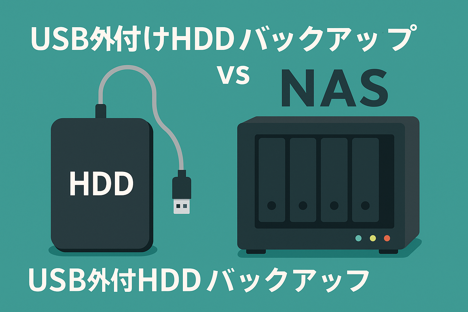 USB外付けHDD vs NAS：保育園に最適なバックアップはどっち？
