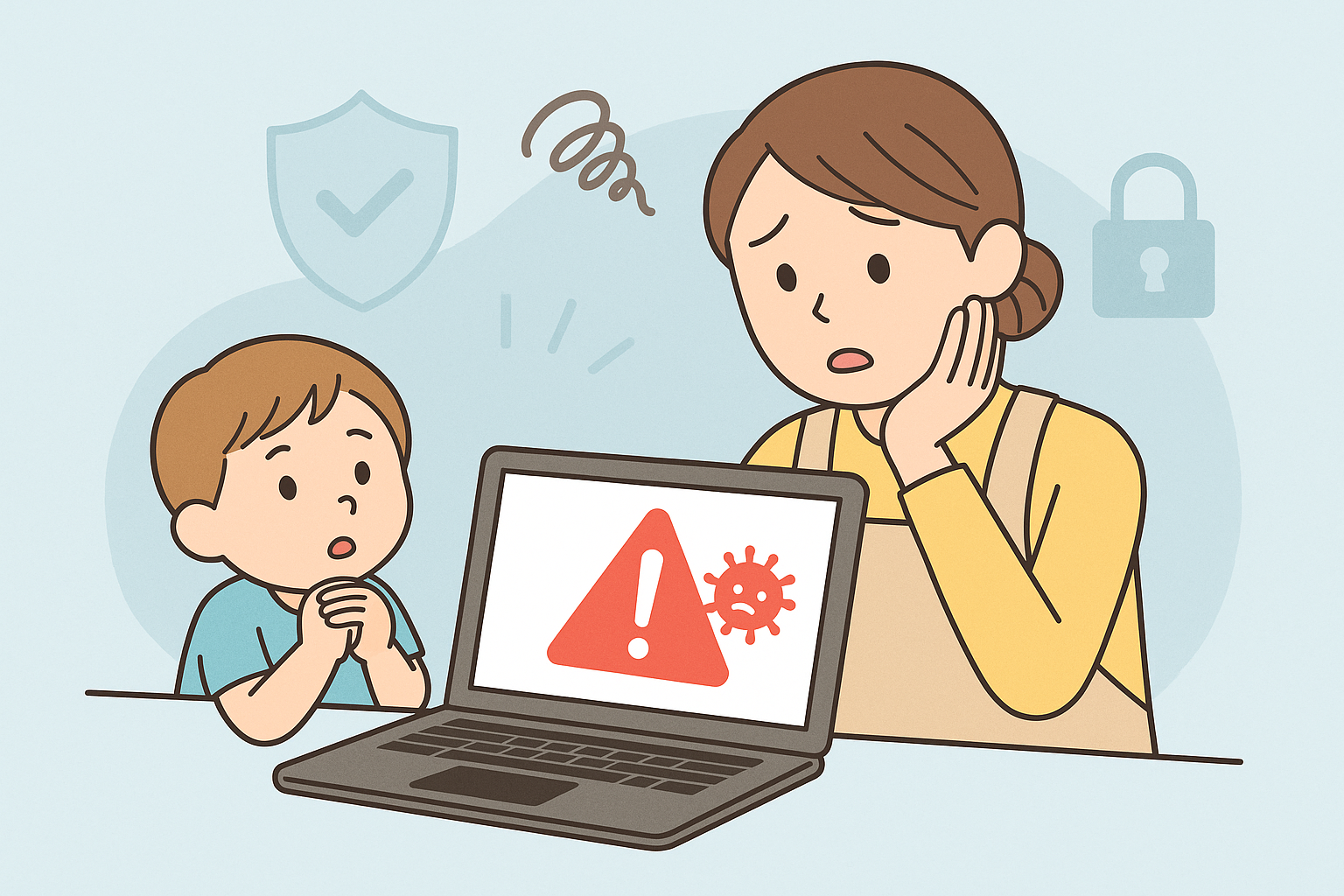 ウィルスに感染するとどうなっちゃうの？感染しちゃったらどうすればいいの？