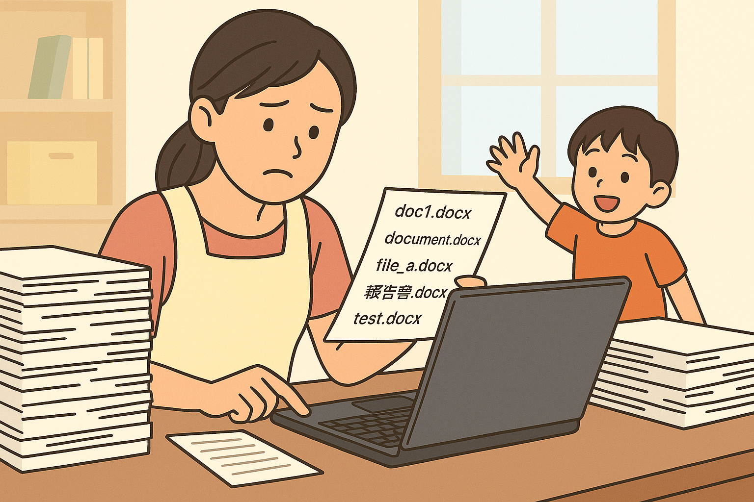 保育書類が多すぎてファイル名が混乱…それ、システムで整理できます